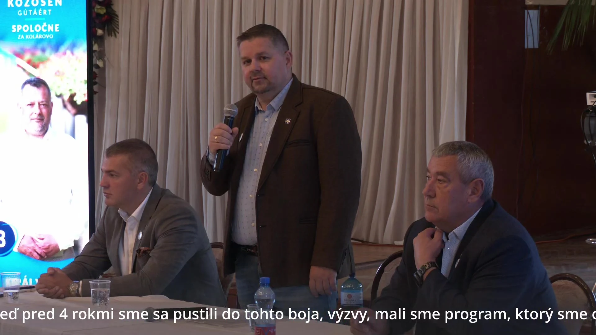 Halász Béla a jelöltbemutató és tervismertető eseményen